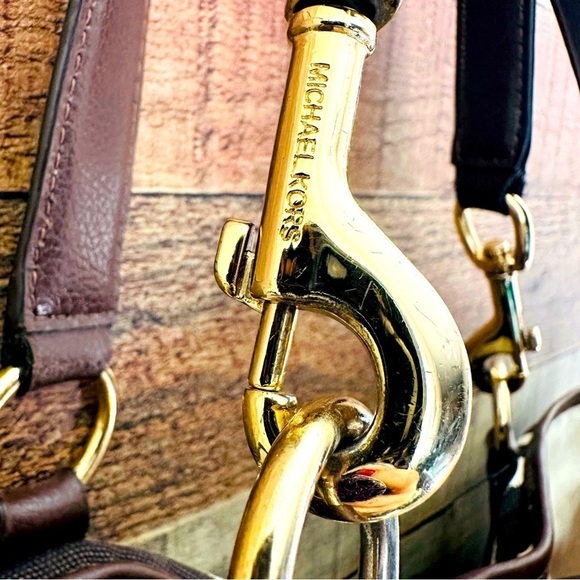 Micheal Kors Animal Print Canvas/Leather Tote Bag - Picture 8 of 11